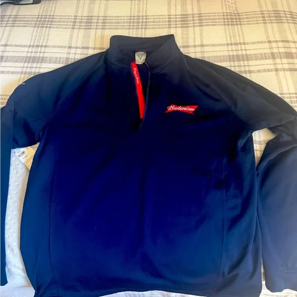 Budweiser Navy Blue Men's Sweatshirt - Picture 1 of 1